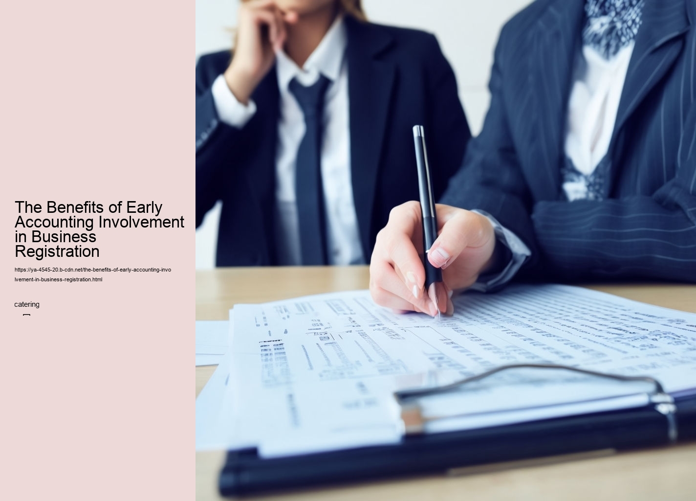 The Benefits of Early Accounting Involvement in Business Registration